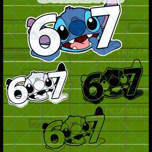 Six Seven Stitch SVG PNG Clipart | Trending Vinyl Laser File (Digital Download)