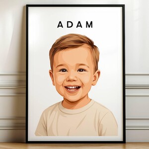 Custom baby's or your favourite pet Portrait, Digital Family member’s or pets  , Custom Printable Cartoon  Portrait, Digital Download Prints