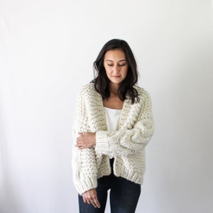 Crochet Cardigan, Chunky Cardigan, Hand Knitted Sweater THE NEWBURY image 3