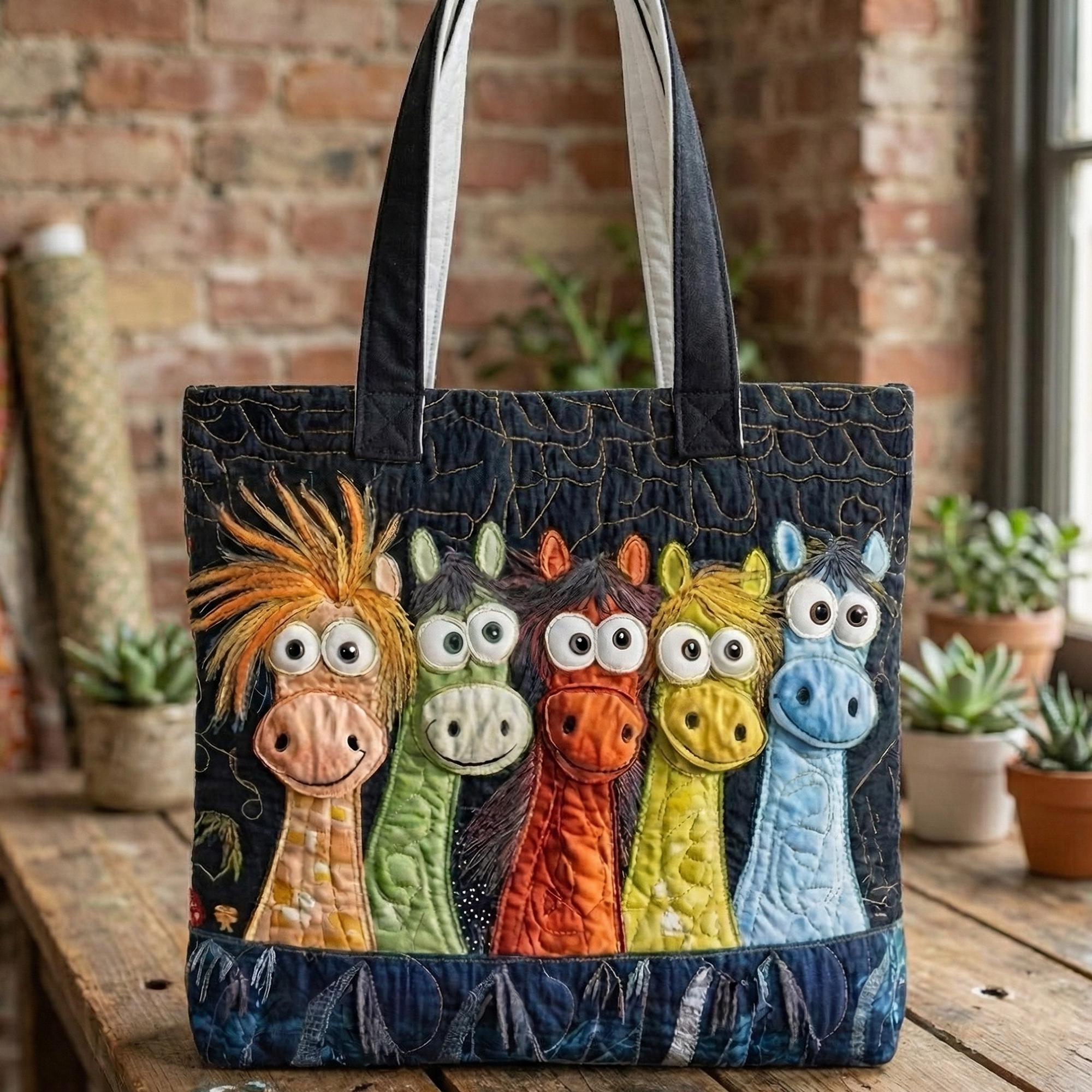 Sac cabas d'équitation pour chevaux - noir/beige