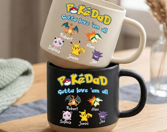 Custom Name Dad Mug New Daddy Gift Personalized Baby Shower Gifts Future Parent Gifts First Time Papa Father's Day Birthday Present for Dads