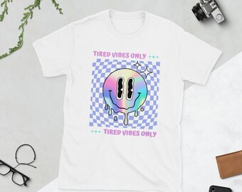 Trippy Drip Smiley T-Shirt: Retro Y2K Streetwear Cotton Tee
