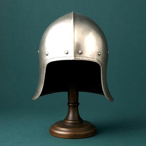 Medieval Art & Craft  Medieval Warrior Helmet – Roman Barbuta Spartan Crusader | Knight Armor Replica for Home Decoration