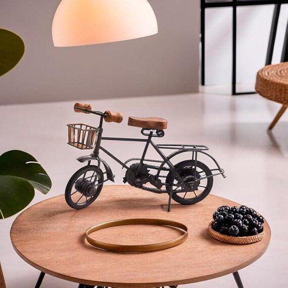 Vintage Bicycle Tabletop Decor, Metal Bicycle Ornament, Home