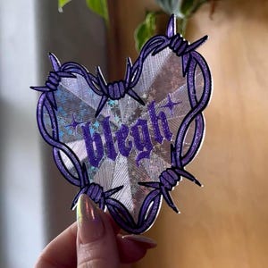 BLEGH Suncatcher - hart prikkeldraad - 3D-print