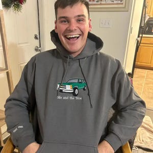 Custom Embroidered Car Hoodie, Car Photo Embroidered, Custom Car Hoodie, Classic Cars Embroidered, Anniversary Gifts For Men, Car Lover Gift