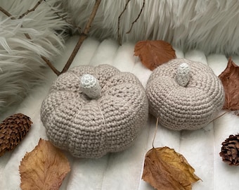 Crocheted pumpkin | Decoration | Autumn | Large pumpkin