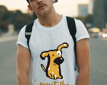 Mentally on Airplane Mode T-Shirt: Funny Introvert Tee with Cartoon Dog
