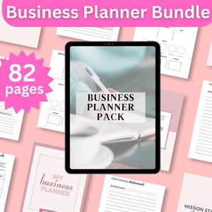 Business Planner Pack, Digital Small Business Planner Templates for Entrepreneurs, Productivity & Growth Gift