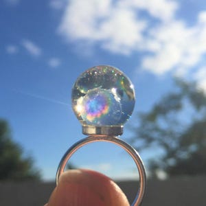Fairy Ring, Bubble Ring, Magical Jewelry, Wishes on the Wind, Whimsical Jewelry, Resin Jewellery, Gift for Her