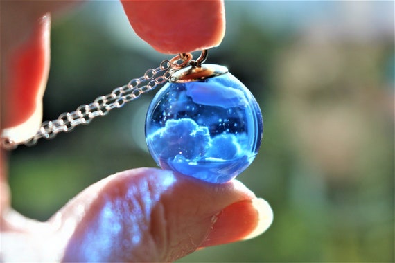 White sale resin necklace