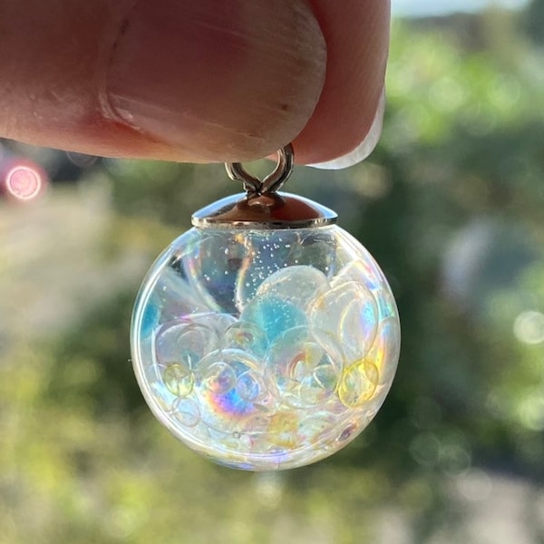 Resin Ball Pendant Etsy