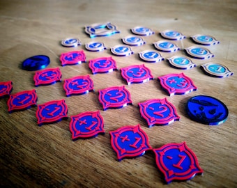 Lorcana TCG compatible Token Set.