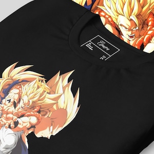 Goku & Vegeta Gogeta Fusion T-Shirt | Dragon Ball Z Anime Tee | Saiyan Power Shirt | Manga Fan Gift