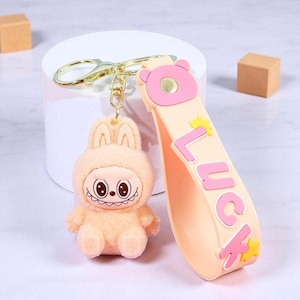 Cartoon Doll Keychain: Fluffy PVC Anime Bag Charm