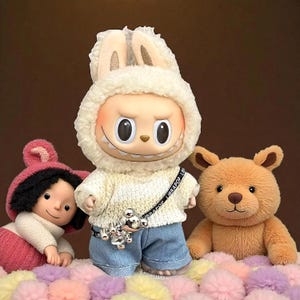 Labubu Accessories & Outfits for V1 V2 V3 – Cute Clothes, Fashion Charms, Personalized Style, Unique Birthday Gift (doll not included)