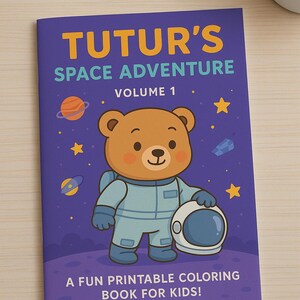 Tutur’s Space Journey – Coloring Book Vol. 1 | Printable PDF | Space Activities for Kids
