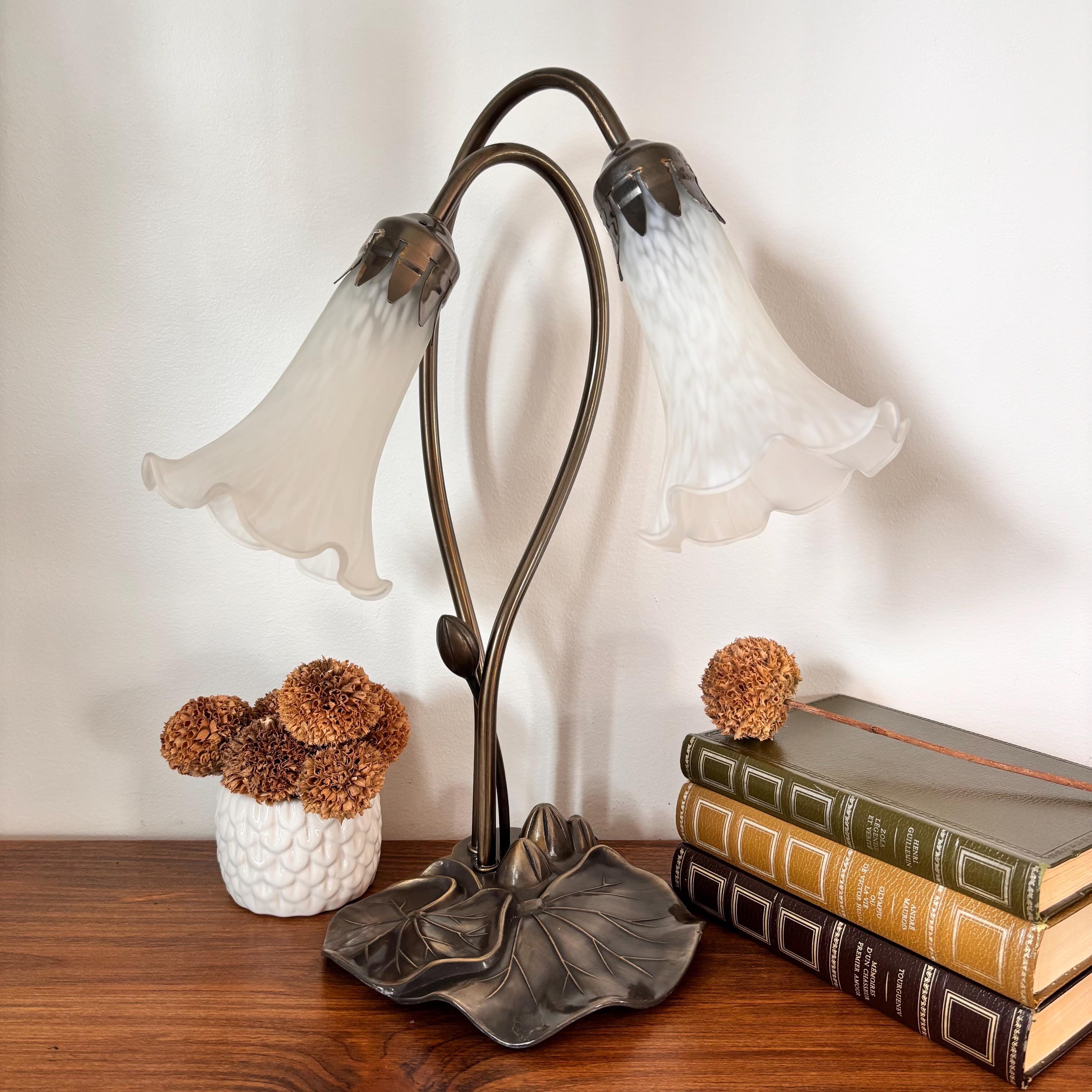 Vintage Bronze Lamp - Etsy