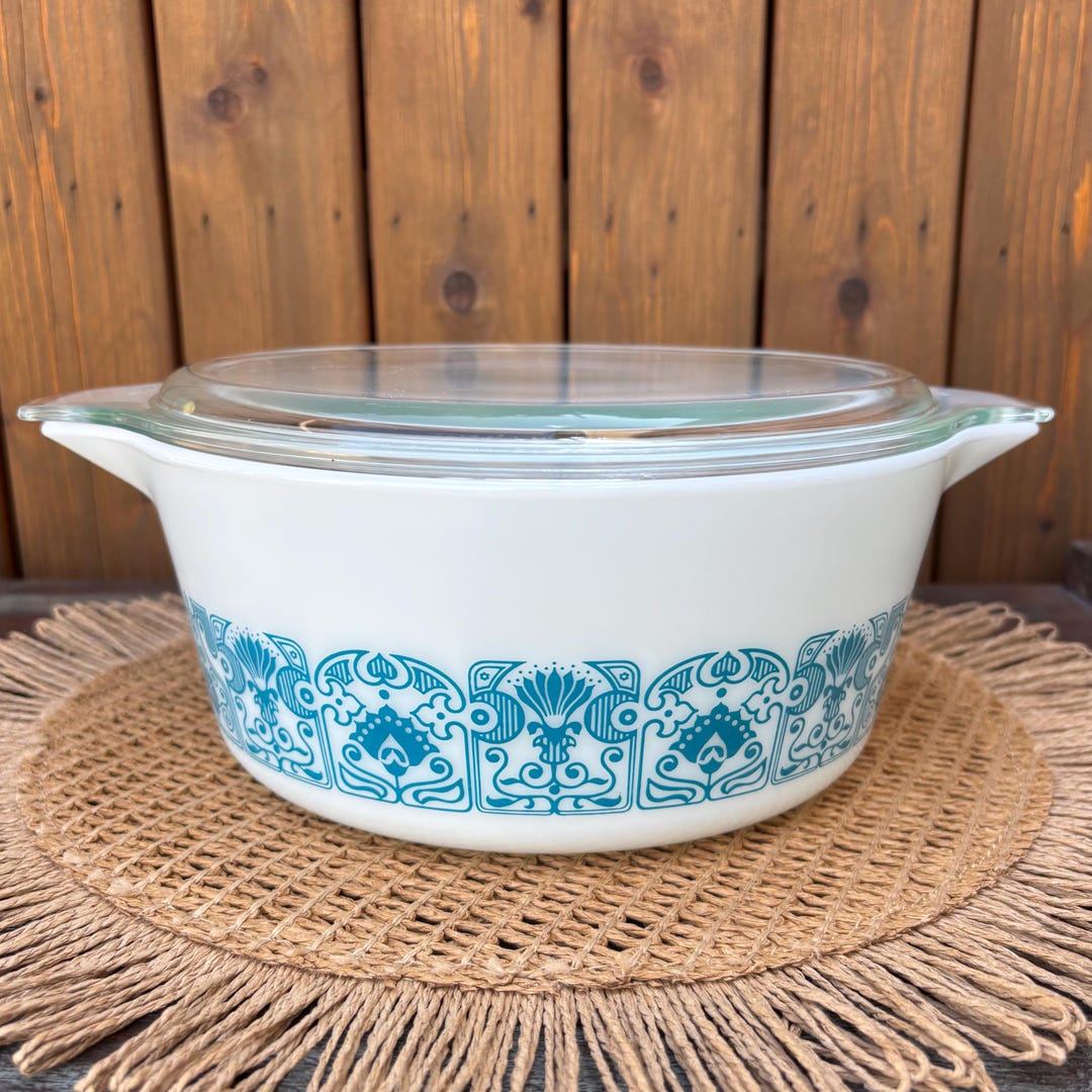 Pyrex Blue Horizon 475-B 2,5 Pintes Avec Couvercle, Cocotte Opalin ...