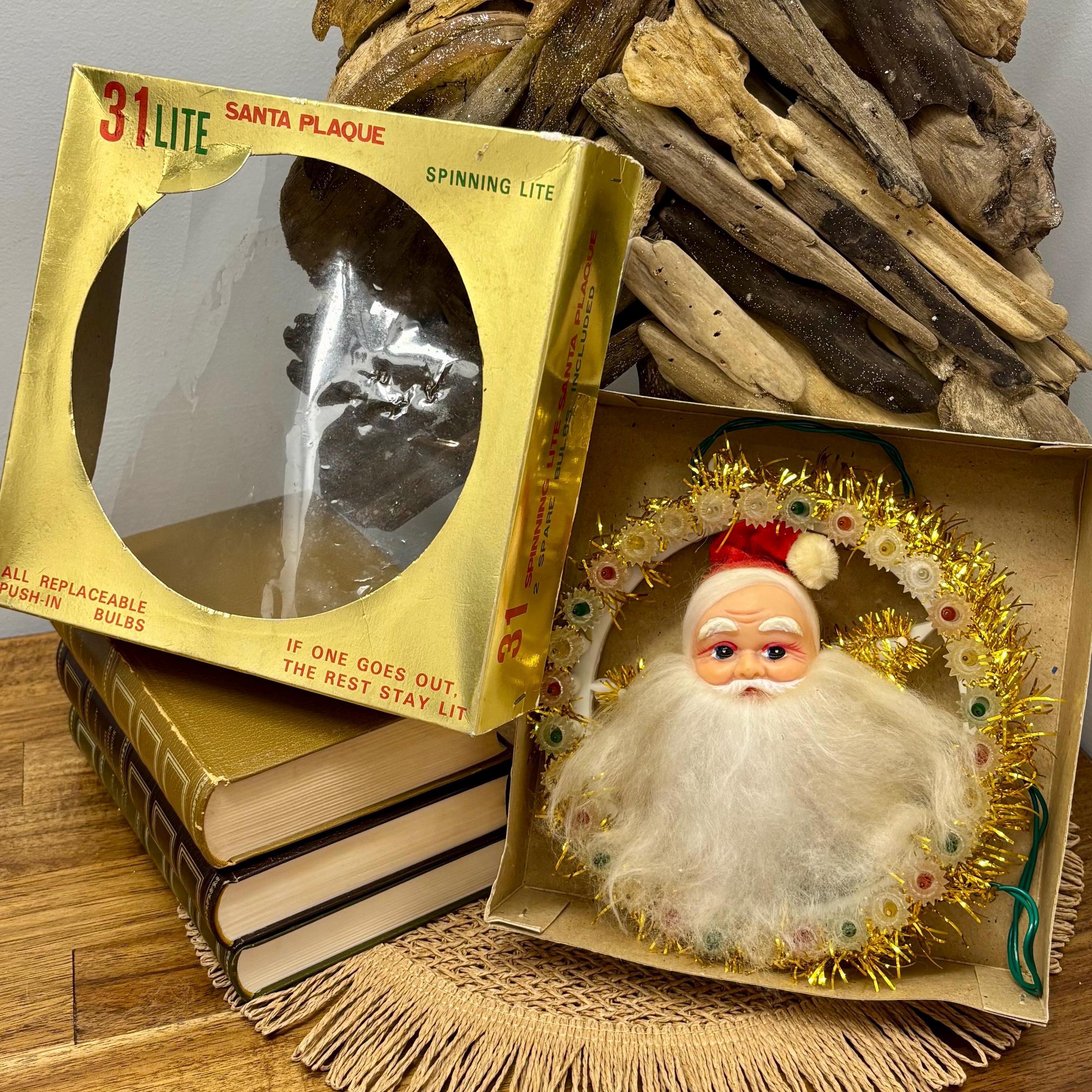 Retro 1960s Light-up Santa Claus With Box – Vintage Christmas