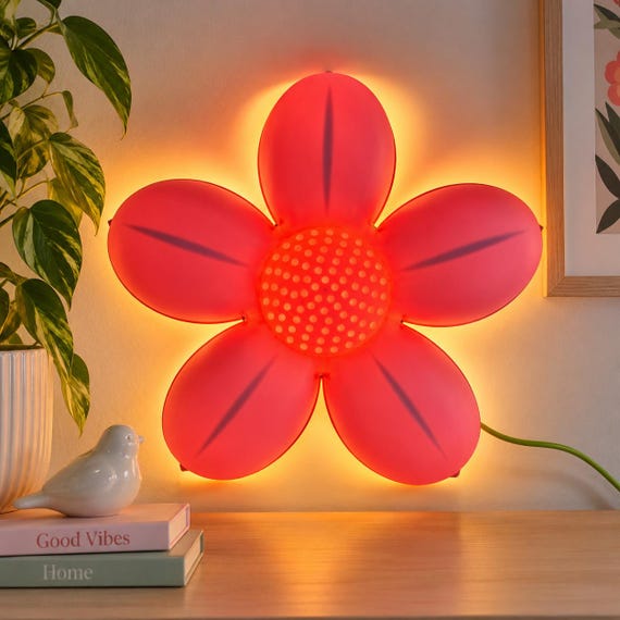 IKEA Pink Flower Wall Light, Y2K Vintage Flower Lamp, Anna