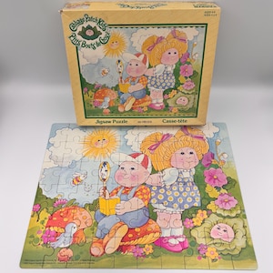 Casse-tête Cabbage Patch Kids 1983, 60 pièces complet, Parker Brothers Canada, Les Petits Bouts de Chou vintage