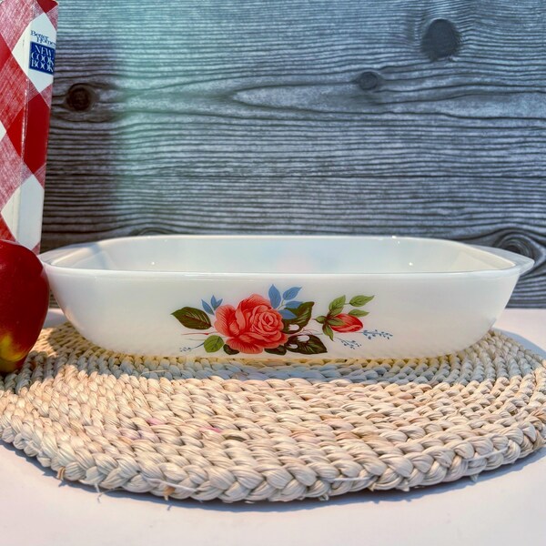 England Rose Pyrex - Etsy