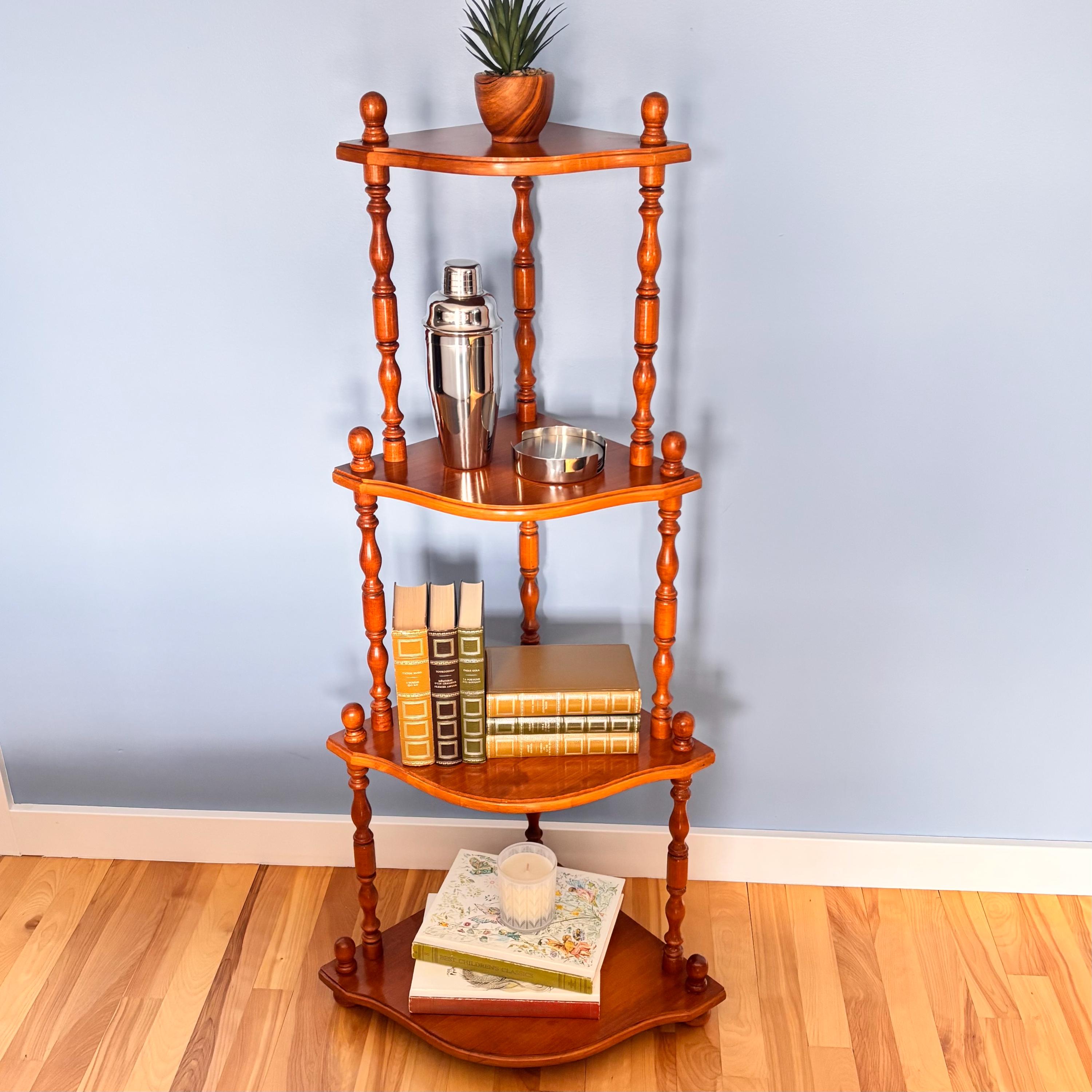 Tall Vintage Corner Shelf - Etsy