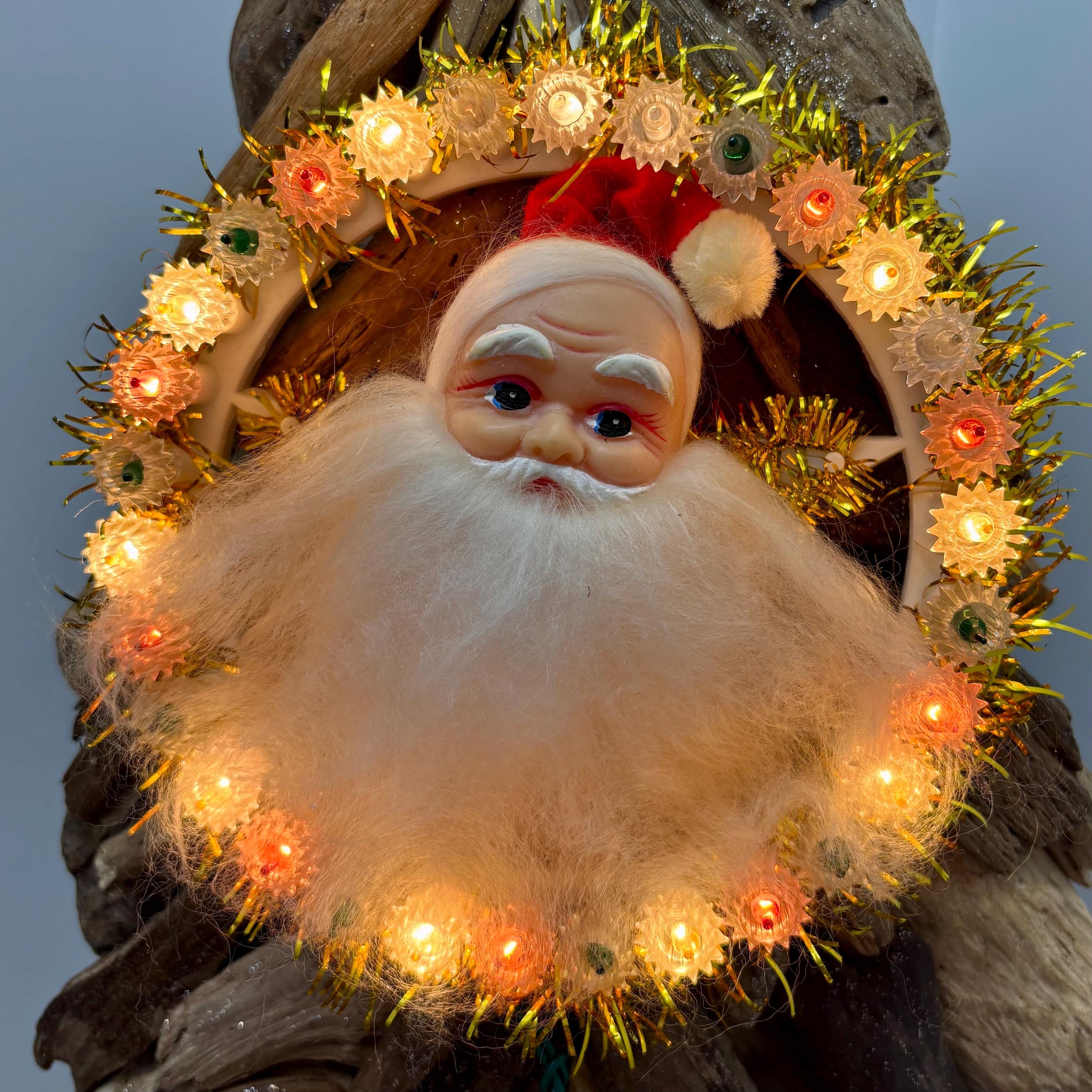 Retro 1960s Light-up Santa Claus With Box – Vintage Christmas