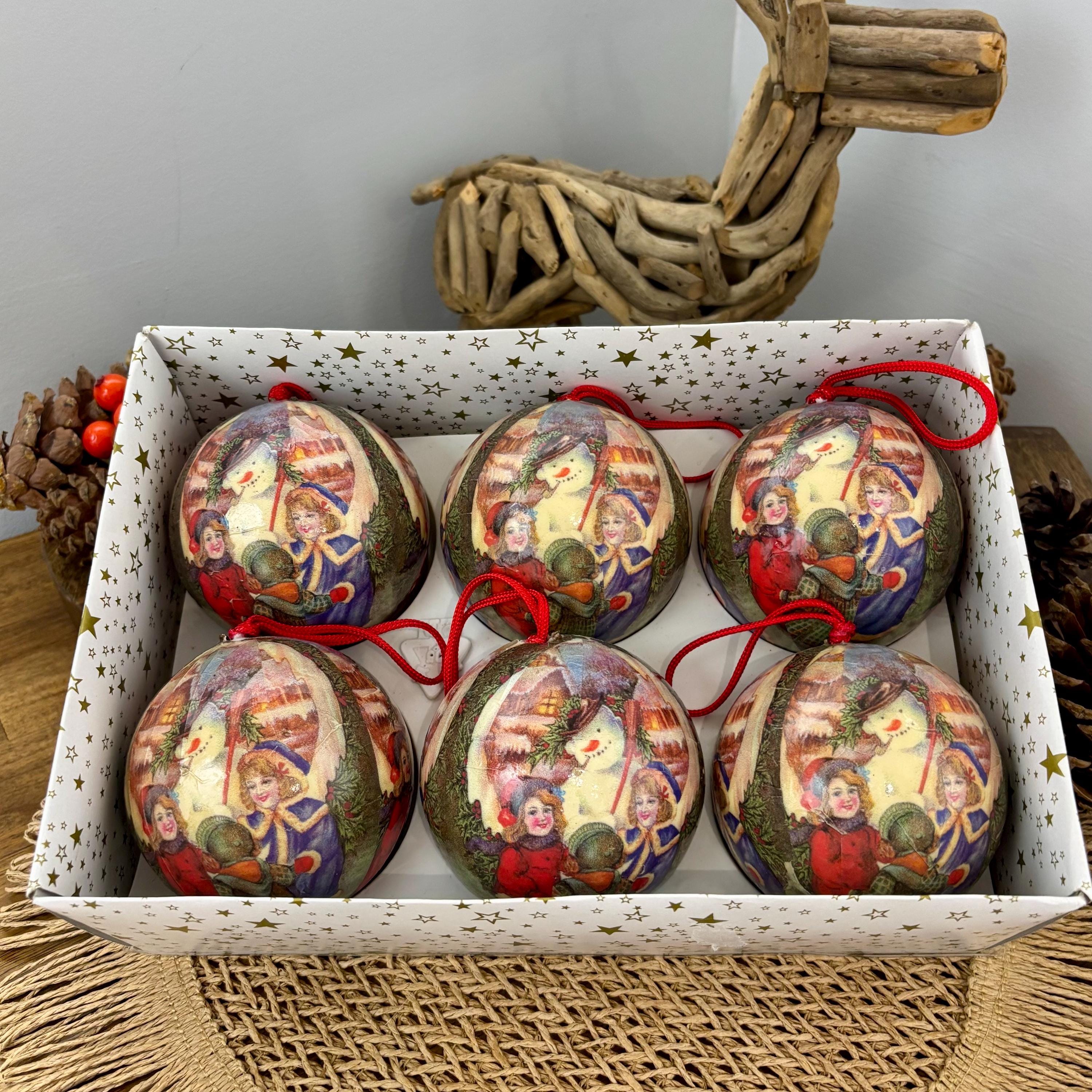 Lot vintage Noel boules anciennes - Décoration