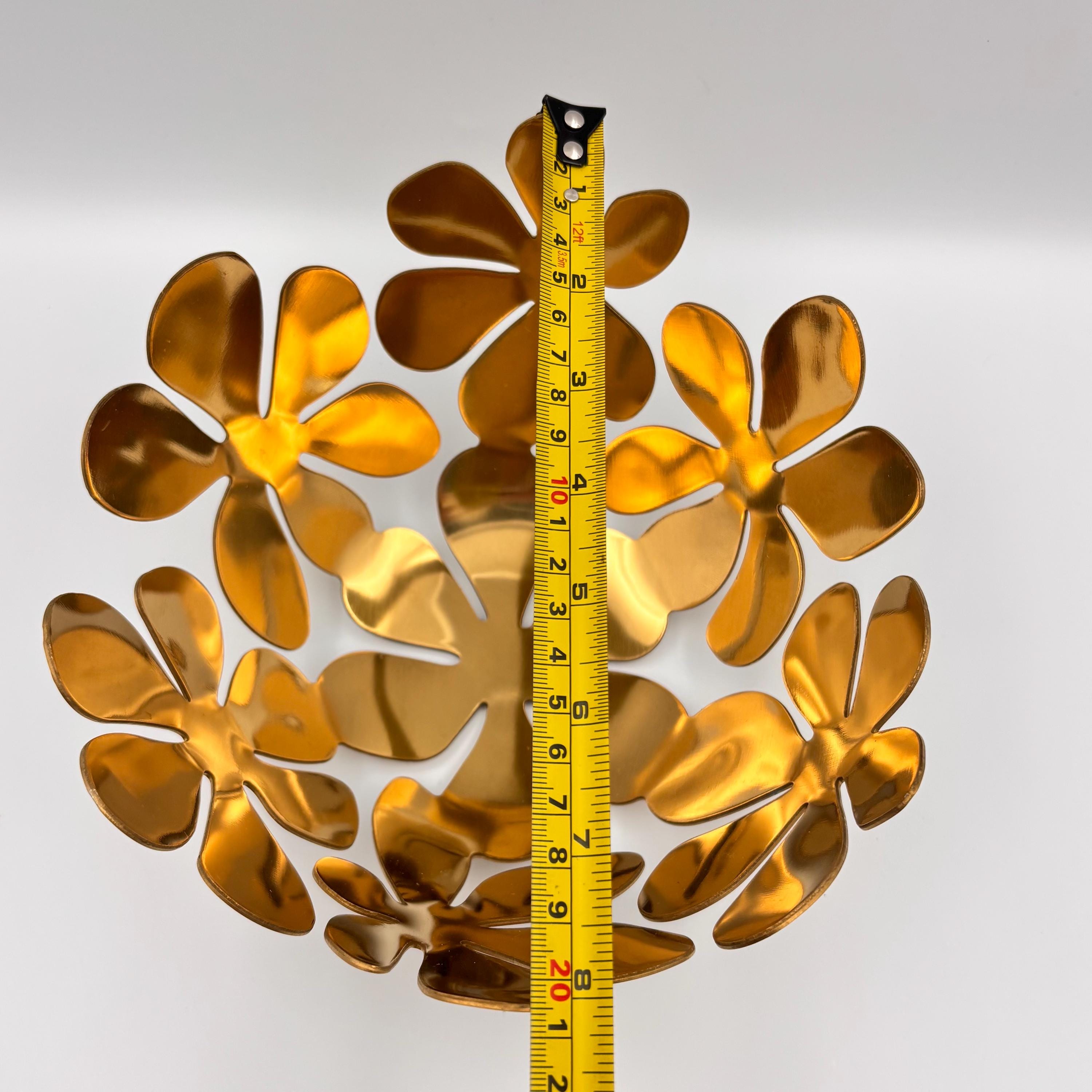 IKEA Stockholm Fruit Bowl, Designed by Monika Mulder, Floral Gold