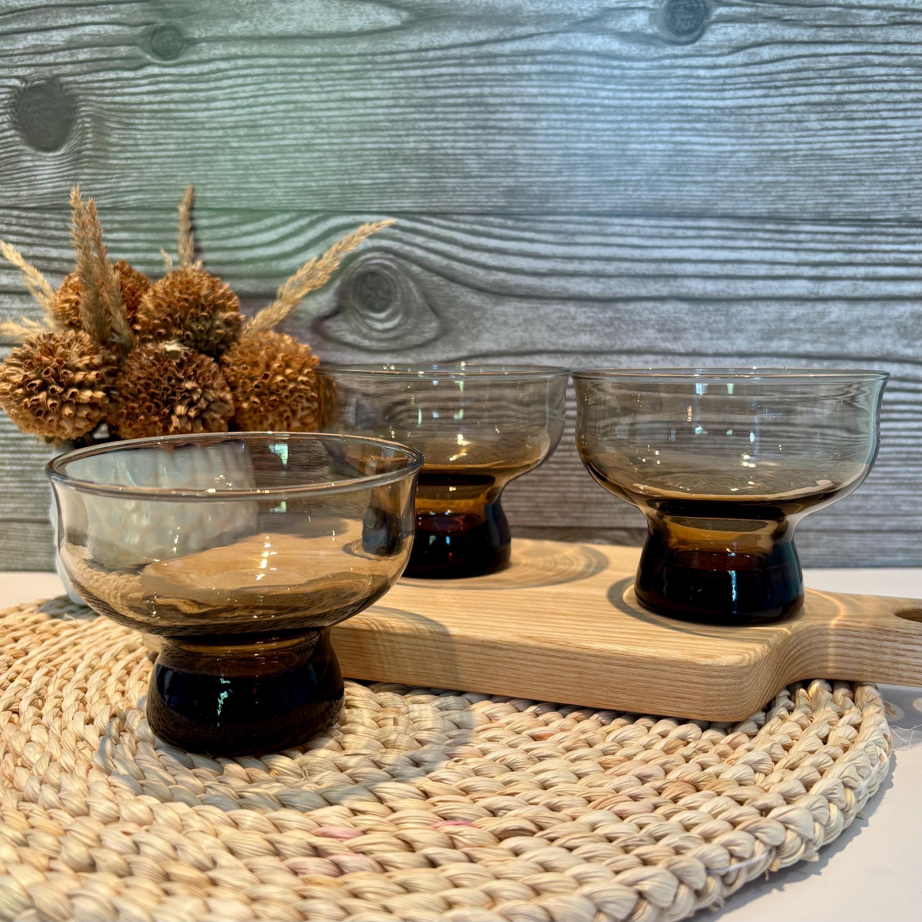 Lot De 10 Coupelles à Dessert En Verre Moulé - Vintage Années 70/80 - Transparent