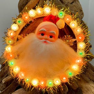 1960s Light up Santa - Etsy