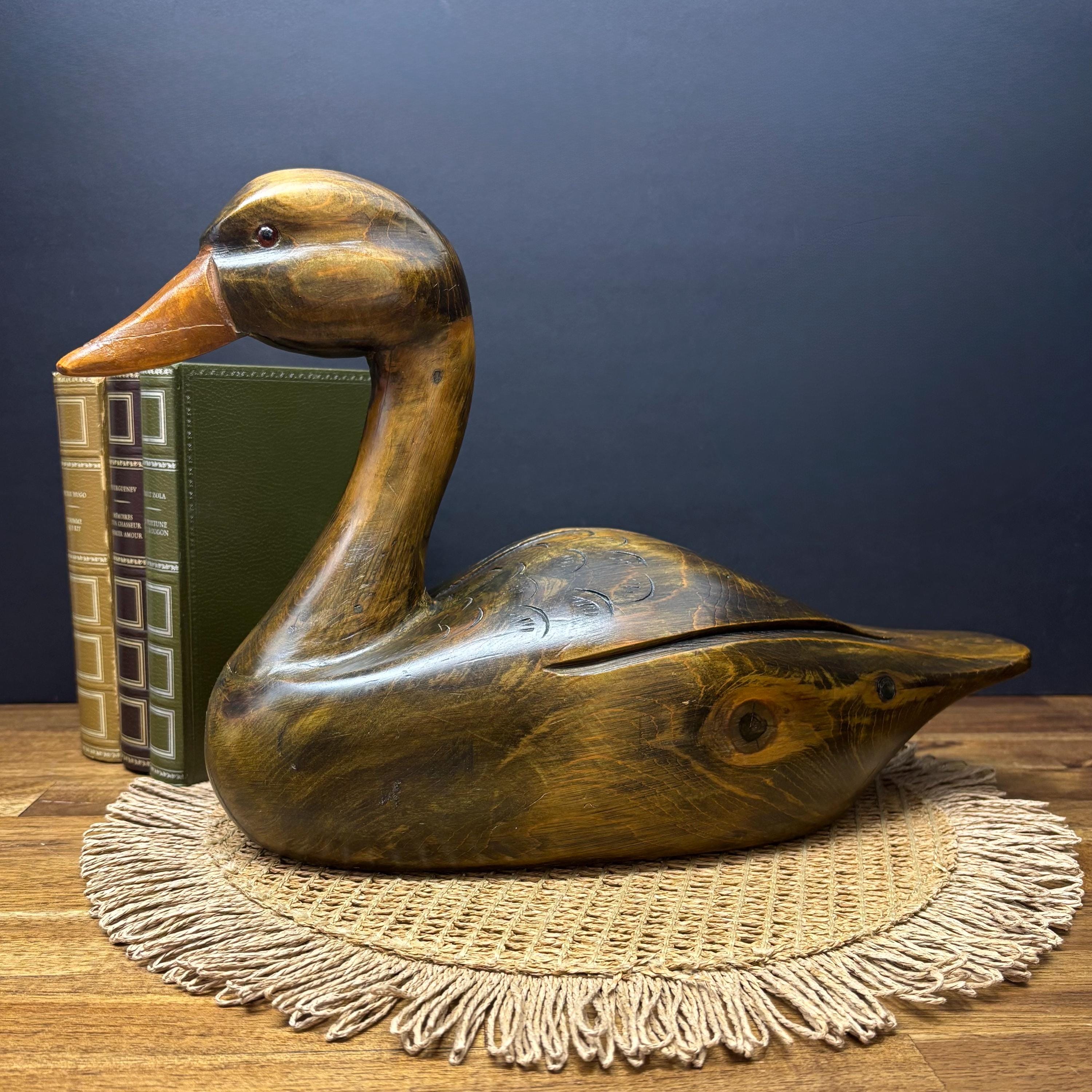 彫刻された木製の鳥 - Etsy 日本