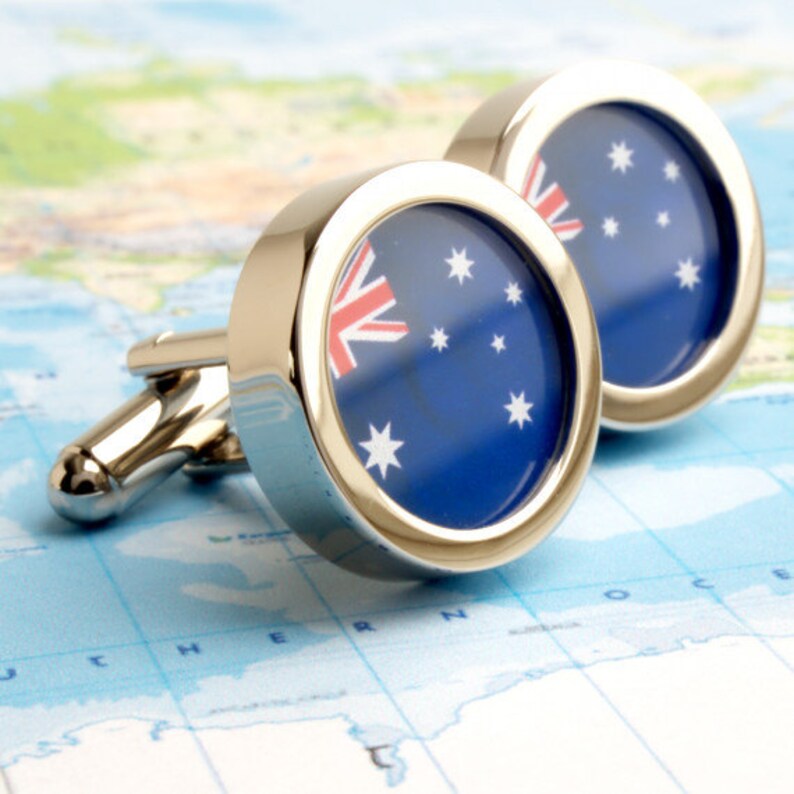 or Special Occasion Australian Flag High Quality Cufflinks for Dress Work or Special Occasion Australian Flag High Quality Cufflinks for Dress Work