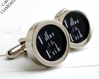 Father of the Bride Cufflinks 1920s Art Deco Style