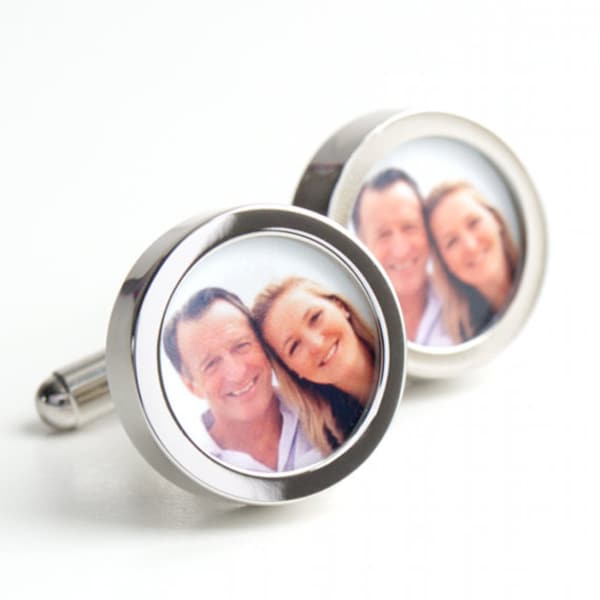 Personalized Cufflinks Using Your Own Picture or logo, Custom Cufflinks the Way You Want Them, Any Image, Perfect Personalized Gift