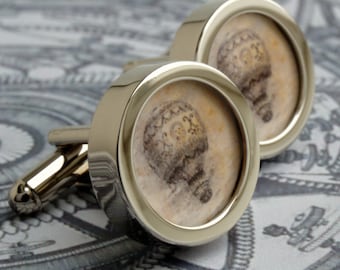 Hot Air Balloon Cufflinks Vintage Steampunk Style