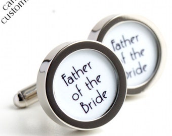 Father of the Bride Cufflinks Art Deco Style Wedding Cufflinks PC422