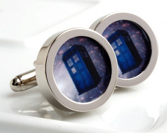 Tardis-manchetknopen - Doctor Who's Transportation - Koop bij Doctor Who-manchetknopen voor een speciale aanbieding