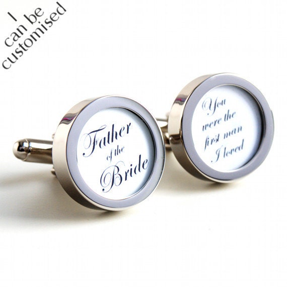 thumbnail image 2 of Father Of The Bride White Wedding Cufflinks – Clinks Australia, New With Tags 2 of 5
