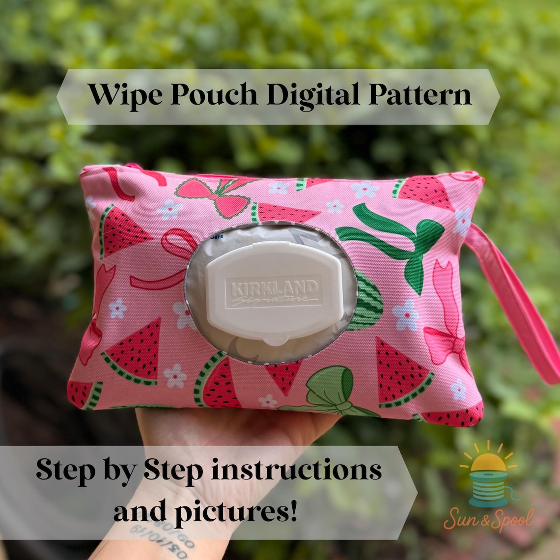 Simple Wipe Pouch Sewing Pattern | Zippered Wet Wipes Case | Printable ...