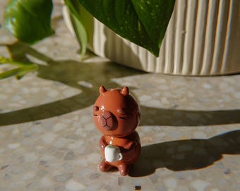 Handmade Matcha Capybara Desk Friend