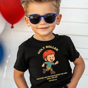 holy roller Toddler Short Sleeve  jesus scripture christian tee