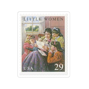 Little Women Vintage Stamp Sticker