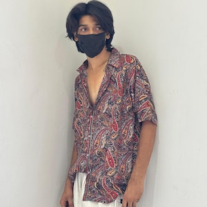 Buy Silk shirts, Men&#39;s short sleeve shirt, men&#39;s shirt, Retro vintage shirt, Chic shirt for men, Gift for him, western shirt, unisex shirt