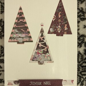 Carte de noël sapin