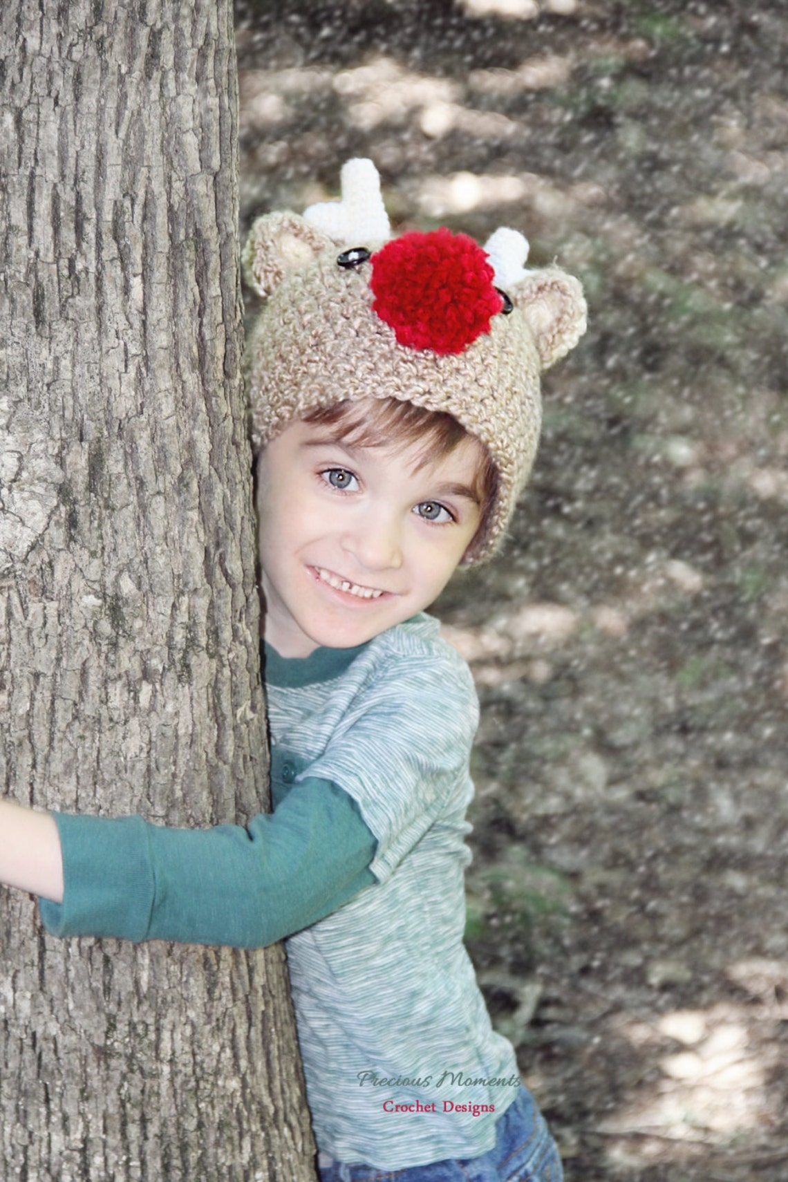 Reindeer Hat Newborn Christmas Hat Baby Reindeer Hat Child Etsy