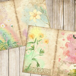 Botanical Spring Ephemera Kit Printable for Junk Journals, Vintage ...