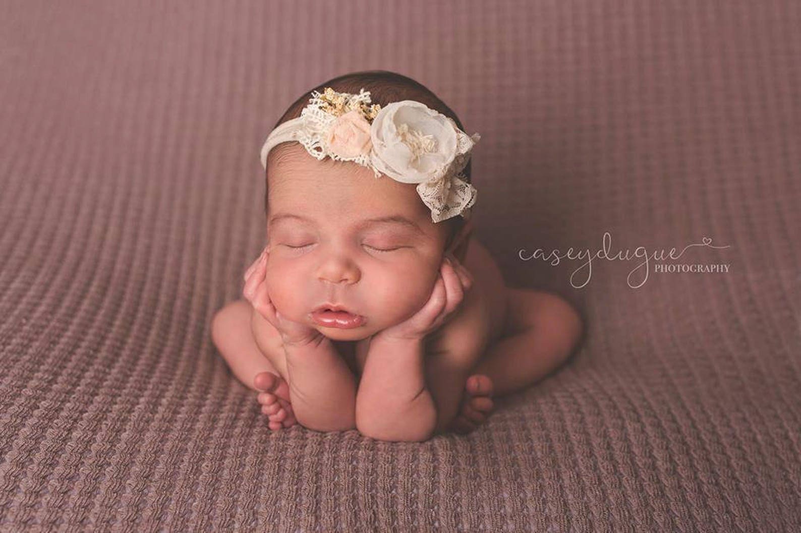 Newborn Headband Baby Headband Newborn Flower Headband Etsy